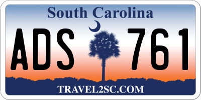 SC license plate ADS761