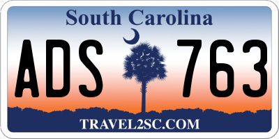 SC license plate ADS763