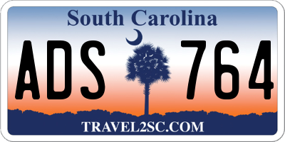 SC license plate ADS764