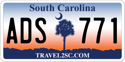 SC license plate ADS771