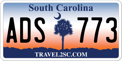 SC license plate ADS773