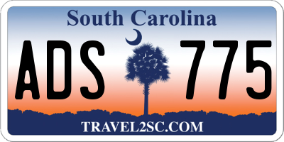 SC license plate ADS775