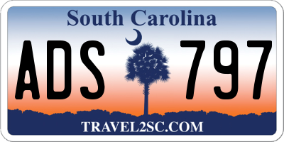 SC license plate ADS797