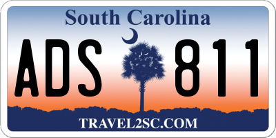 SC license plate ADS811