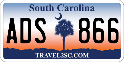 SC license plate ADS866