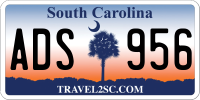 SC license plate ADS956