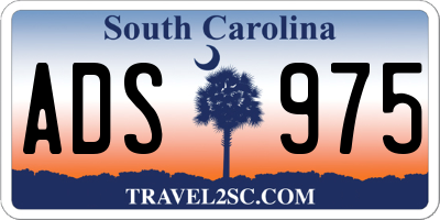 SC license plate ADS975