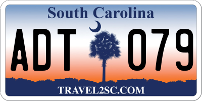 SC license plate ADT079
