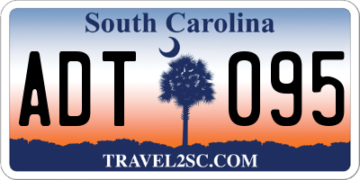 SC license plate ADT095