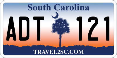 SC license plate ADT121