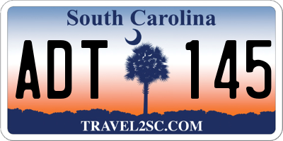SC license plate ADT145