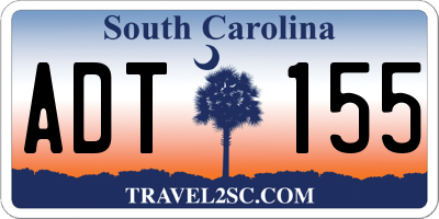 SC license plate ADT155