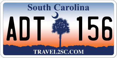 SC license plate ADT156