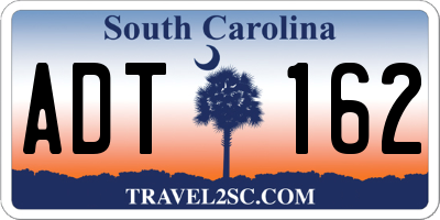 SC license plate ADT162