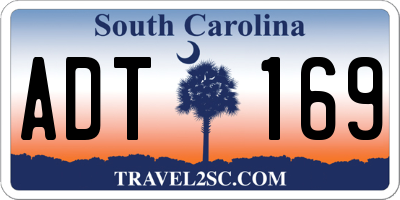 SC license plate ADT169