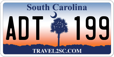 SC license plate ADT199