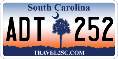 SC license plate ADT252