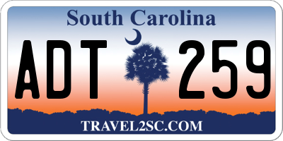 SC license plate ADT259