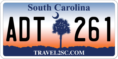 SC license plate ADT261