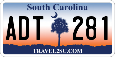SC license plate ADT281