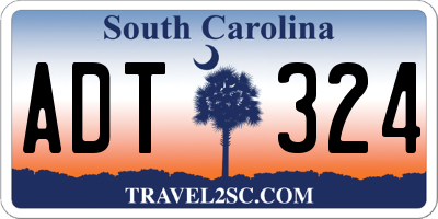 SC license plate ADT324