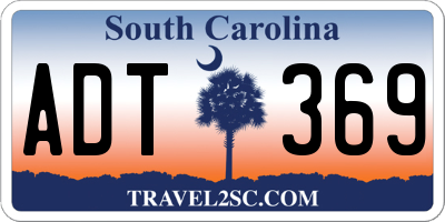 SC license plate ADT369