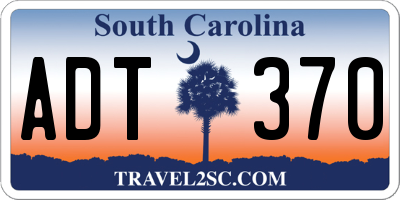 SC license plate ADT370