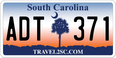 SC license plate ADT371