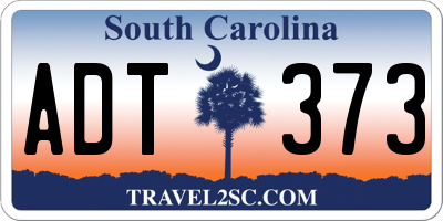 SC license plate ADT373