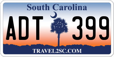 SC license plate ADT399