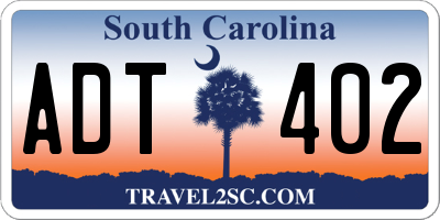 SC license plate ADT402