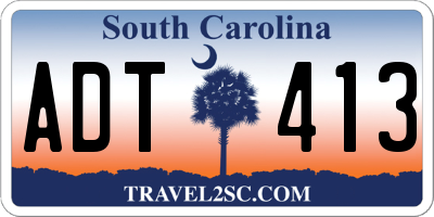 SC license plate ADT413