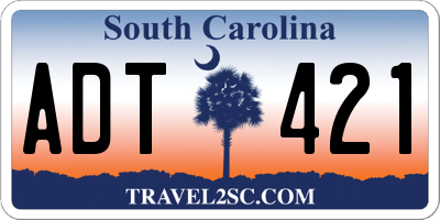 SC license plate ADT421