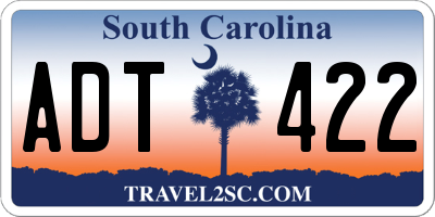 SC license plate ADT422