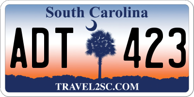 SC license plate ADT423