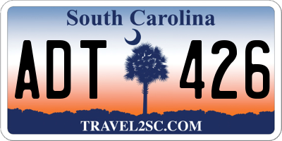 SC license plate ADT426