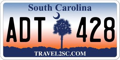 SC license plate ADT428