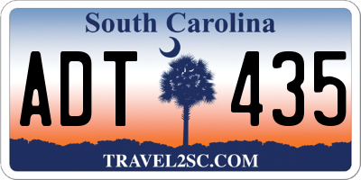 SC license plate ADT435