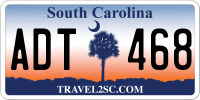 SC license plate ADT468