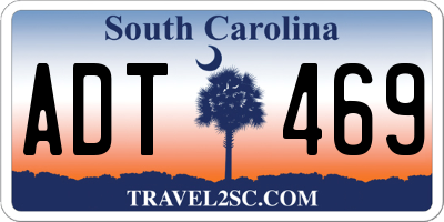 SC license plate ADT469