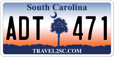 SC license plate ADT471
