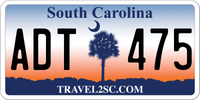 SC license plate ADT475