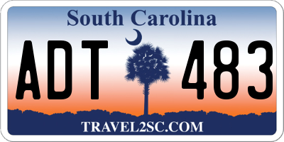 SC license plate ADT483
