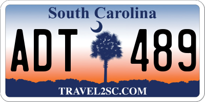 SC license plate ADT489