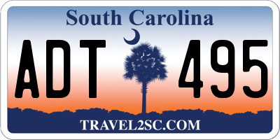 SC license plate ADT495