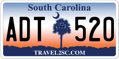 SC license plate ADT520