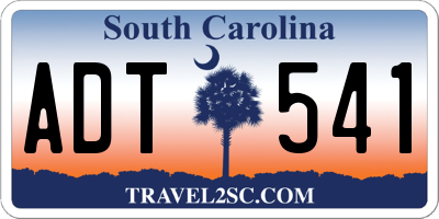 SC license plate ADT541