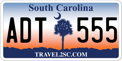 SC license plate ADT555