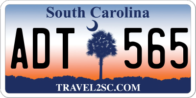 SC license plate ADT565
