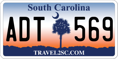 SC license plate ADT569